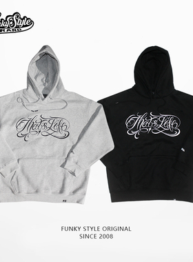 FunkyStyl潮奇卡诺百搭popping街舞男女简约嘻哈街头加绒卫衣外套