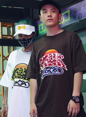 funkystyle街头原创嘻哈西海岸zapp纪念款talkbox短袖T恤宽松半袖