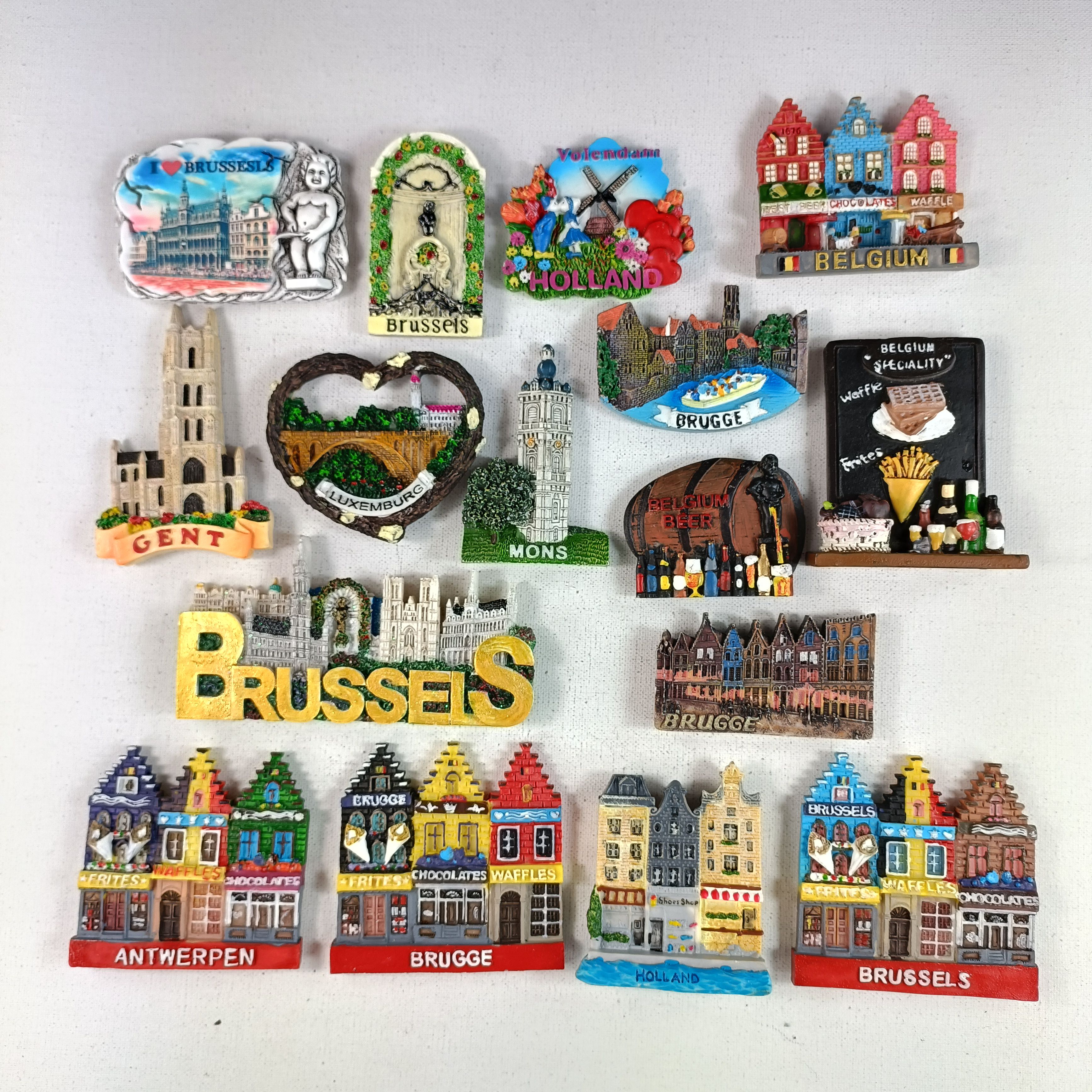 荷兰比利时卢森堡树脂冰箱贴磁贴