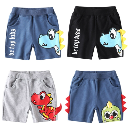Мультяшные шорты для мальчиков для отдыха, детская хлопковая милая летняя одежда, детские штаны, коллекция 2023, в западном стиле