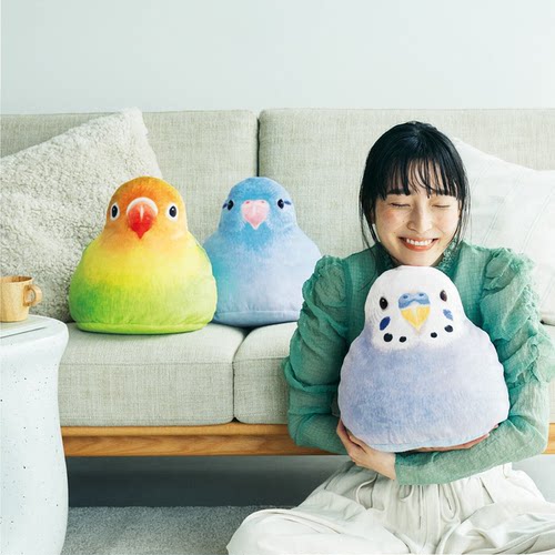 日本正版小鸟部鹦鹉抱枕