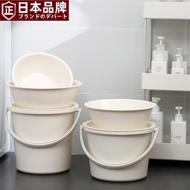 日本洗漱盆家用水桶塑料洗脸盆加大洗衣桶学生宿舍洗衣盆大号特厚