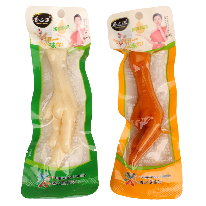 香之派多味凤爪23g即食卤味泡椒凤爪网红零食鸡爪休闲解馋小吃