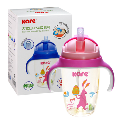 可儿防摔保温240mlppsu吸管杯