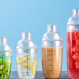 雪克杯手摇壶带刻度奶茶店用品用具专用工具700ml调酒器套装 摇杯