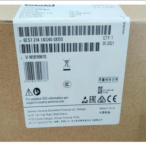 议价6ES7214-1AG40-0XB0CPU1214C可编程控制器6ES72141AG400XB0