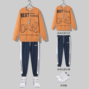 2024秋新款单件热销款搭配套装卫衣裤子两件套上款有差T4835-P90图片