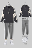 2021春秋新款单件热销款搭配套装卫衣裤子两件套上款有差T0124，男装套装，星座914-3