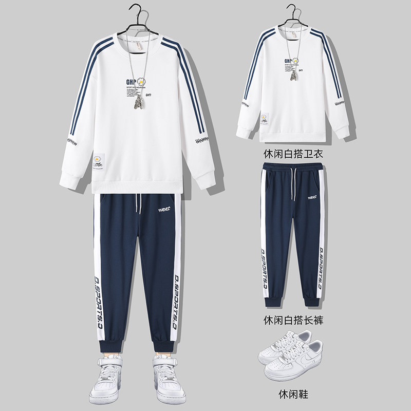2024秋新款单件热销款搭配套装卫衣裤子两件套上款有差T4822-P90图片