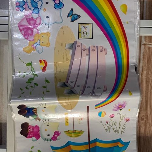 Kitty彩虹 组合墙画手绘涂鸦/墙贴/家俱贴纸/墙画/磁砖贴 (买3送1