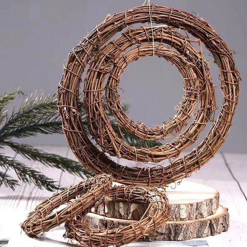 圣诞装饰手工花环蛤蟆藤diy材料