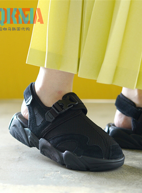 Puma彪马Ts-01男女复古休闲运动魔术贴包头沙滩凉鞋390751 390748