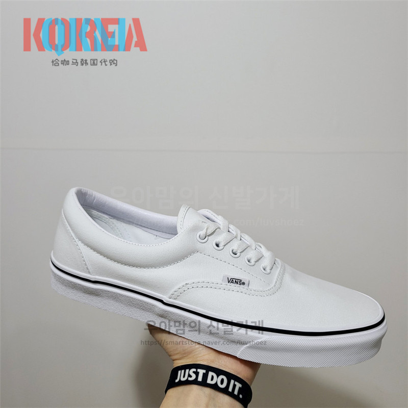 Vans男女Era帆布滑板鞋小白鞋