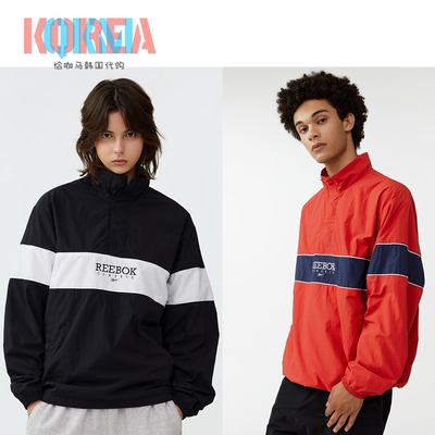 Reebok锐步复古半拉链夹克外套