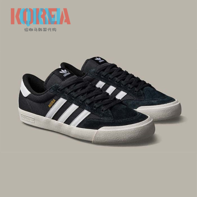 Adidas男女经典黑白运动滑板鞋