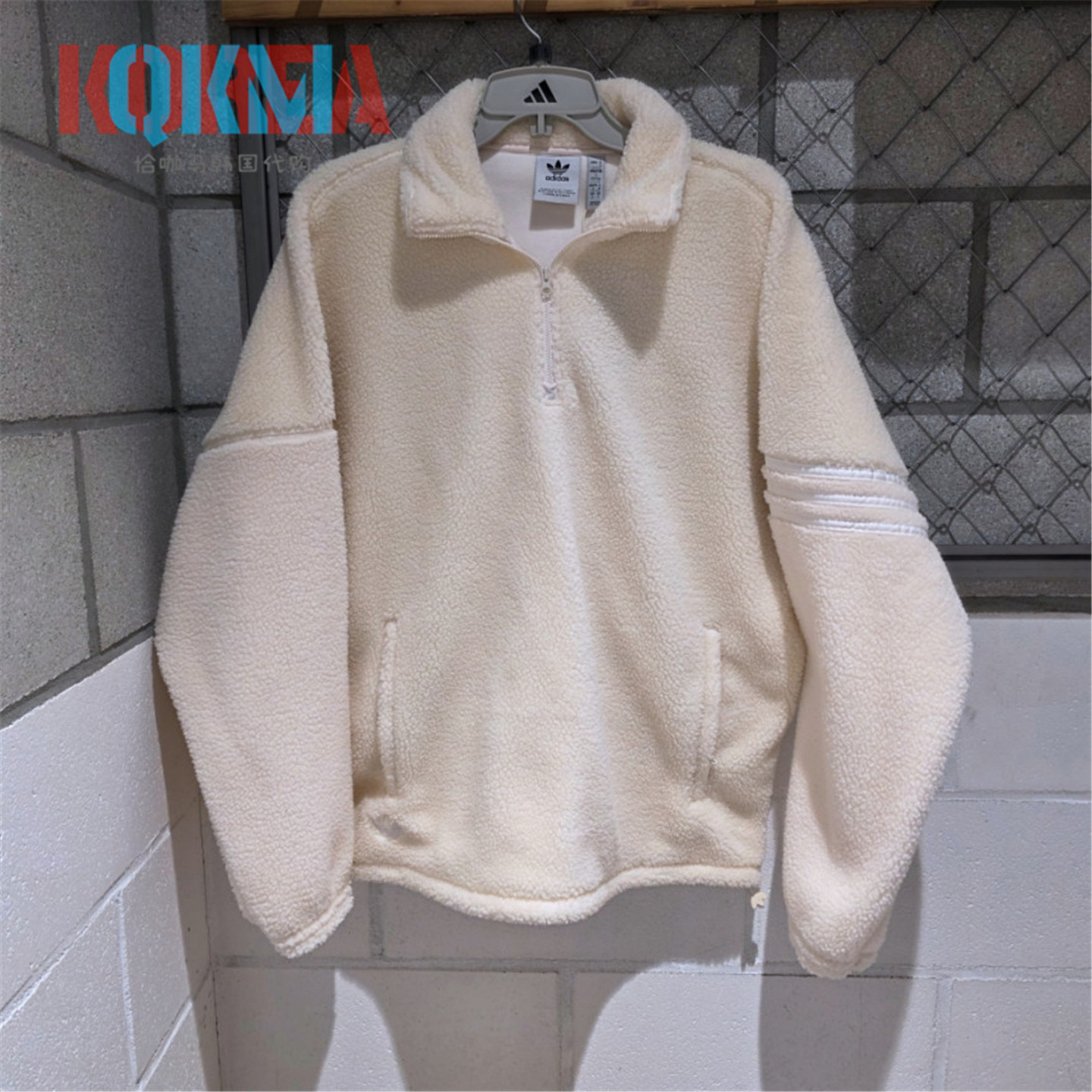 阿迪达斯三叶草摇粒绒男女卫衣