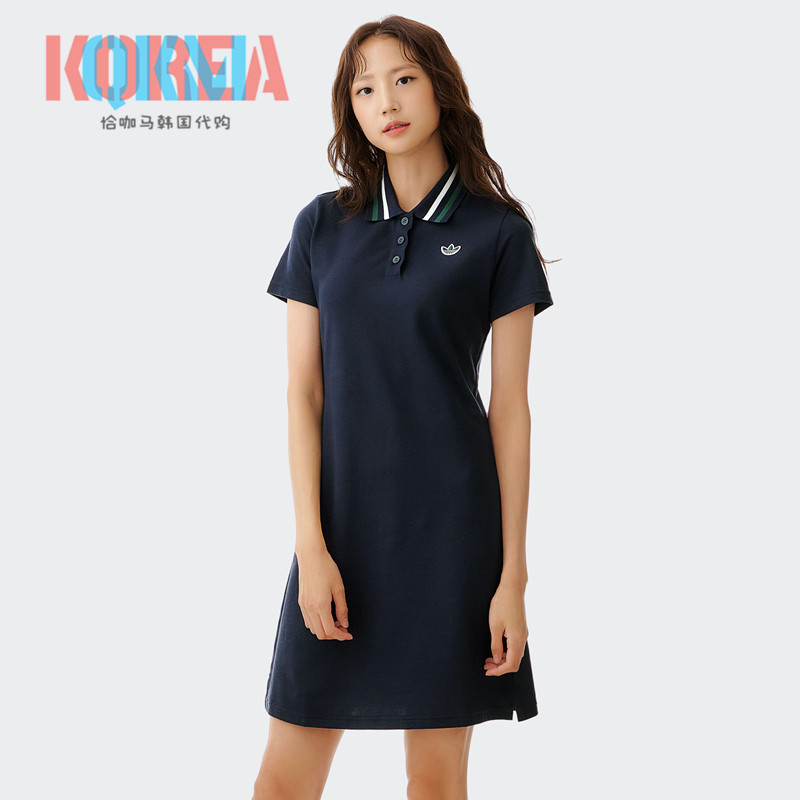Adidas女子Polo领连衣裙