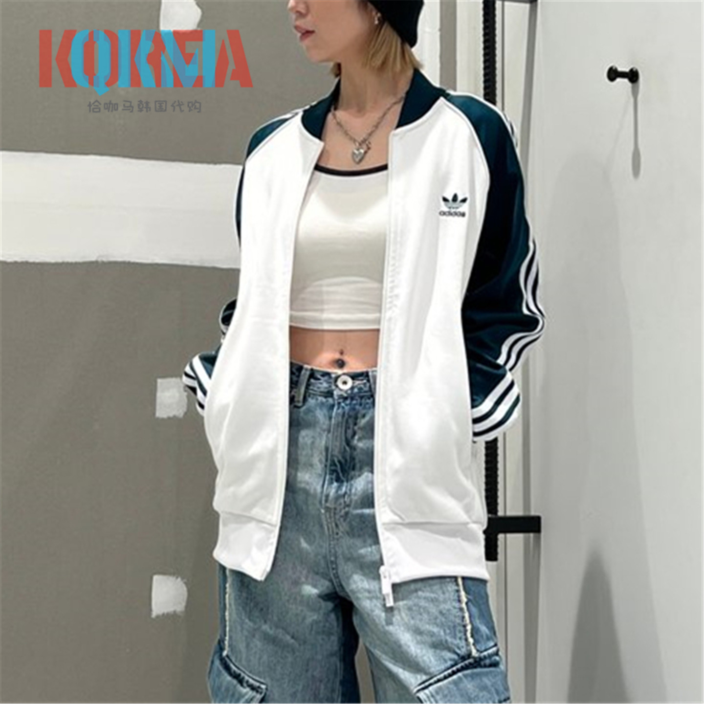 阿迪达斯三叶草棒球服夹克外套