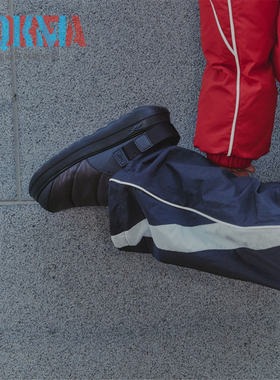 Reebok锐步Beatnik Padding Mule女子休闲加绒保暖一脚蹬面包棉鞋