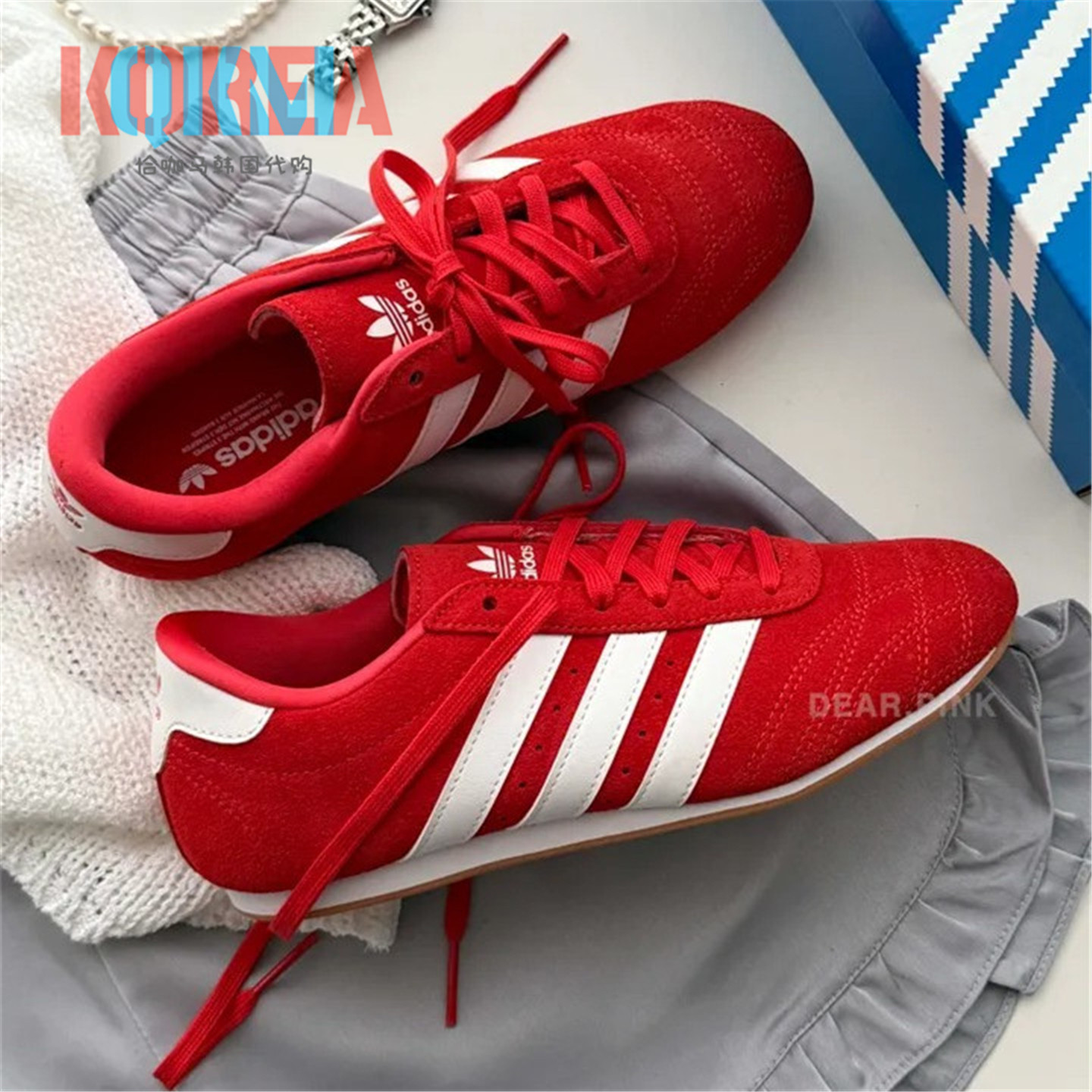阿迪达斯Adidas三叶草Taekwondo Lace男女跆拳道薄底运动鞋JS1460