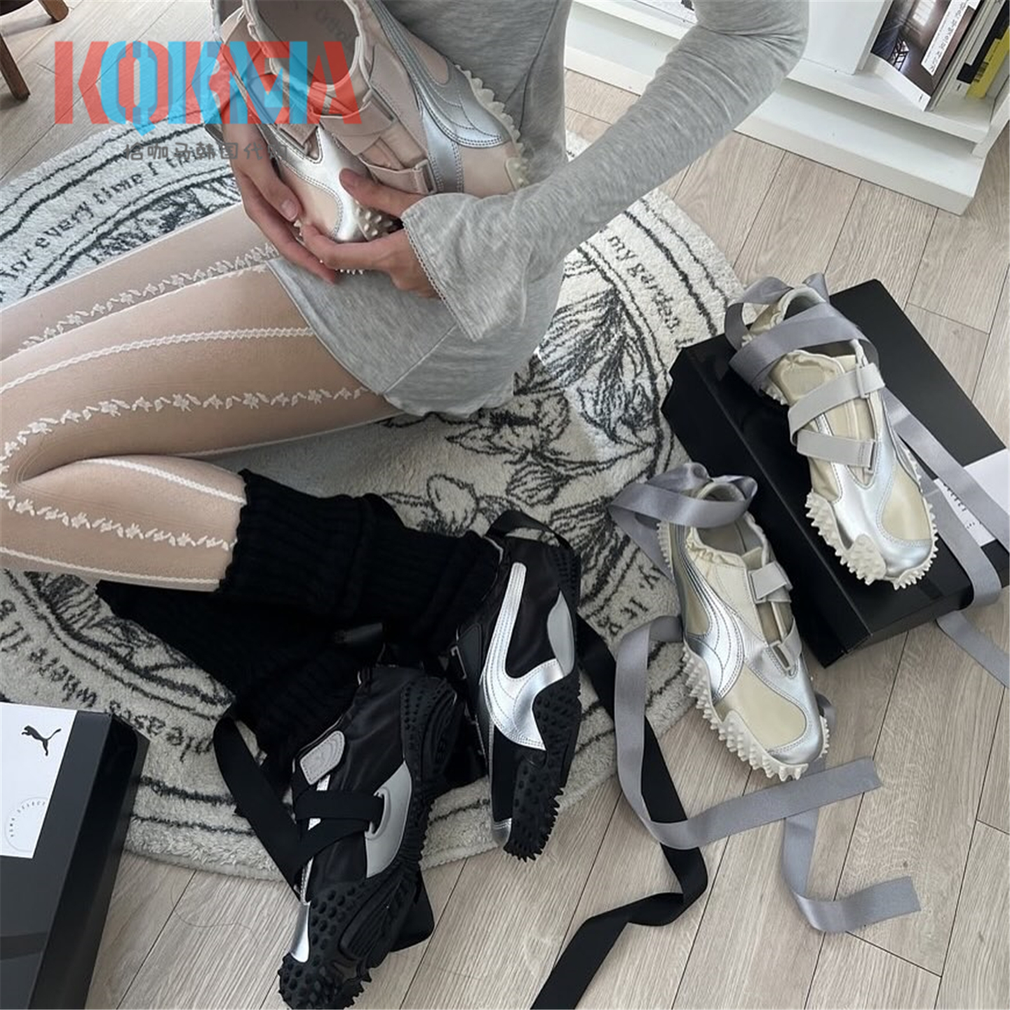 Puma彪马女子芭蕾舞丝带休闲鞋