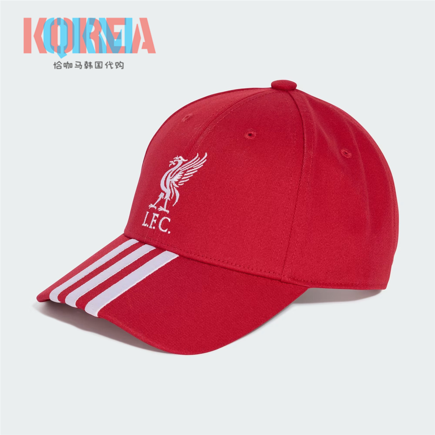 Adidas利物浦FC经典红白棒球帽