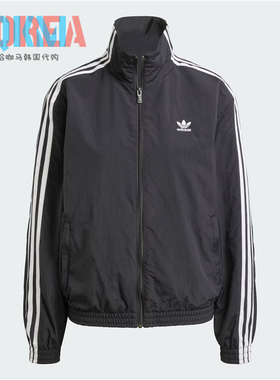阿迪达斯Adidas三叶草美式复古小红书女子经典运动夹克外套JD5331