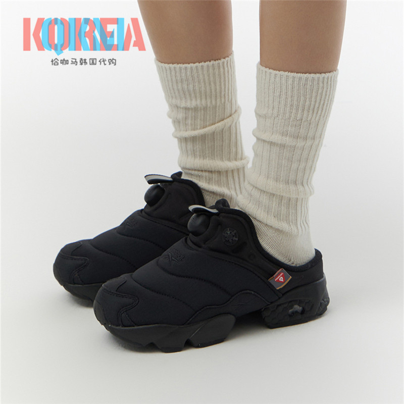 Reebok锐步InstaPump Fury Mule男女冬季保暖面包棉鞋 100202693