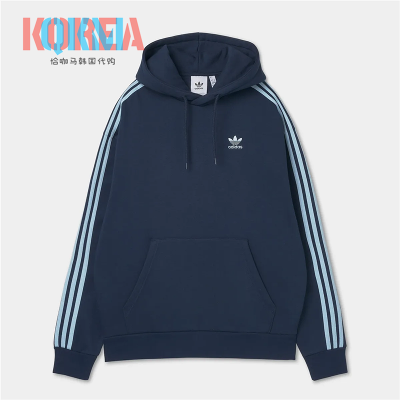 阿迪达斯Adidas三叶草男女美式复古休闲运动连帽衫卫衣长袖JP1071