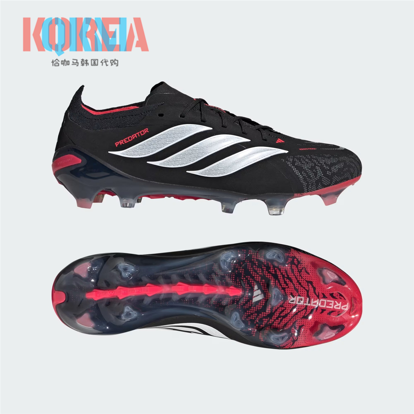 Adidas阿迪达斯Predator Elite猎鹰高端FG长钉天然草足球鞋JS0429