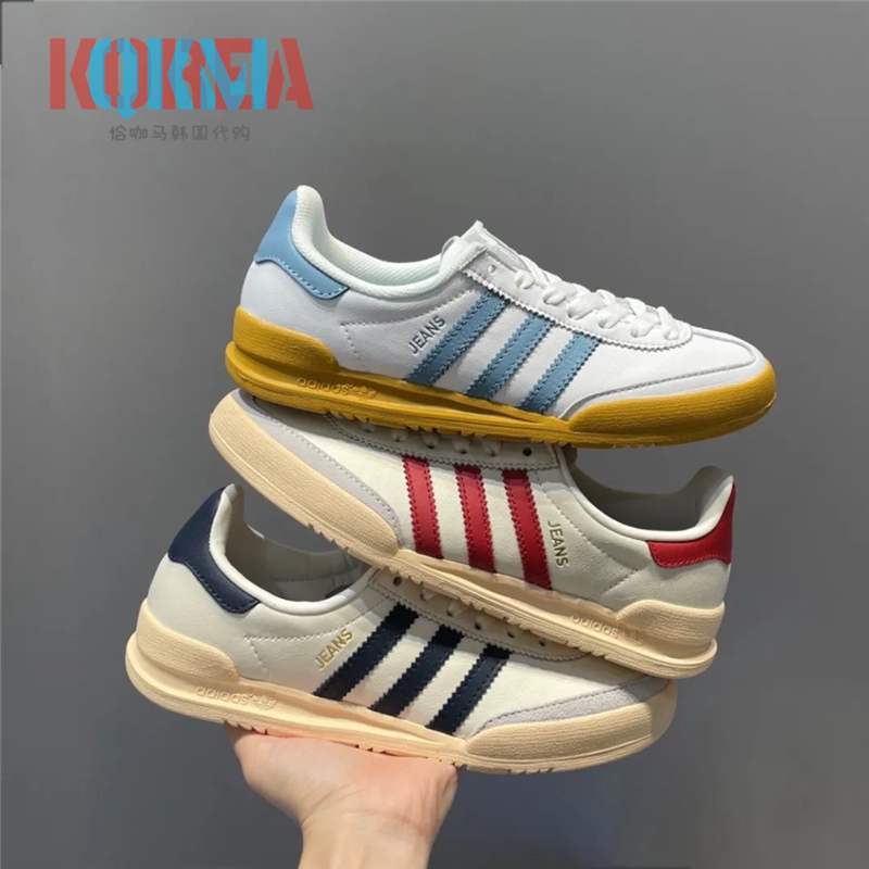 阿迪达斯Adidas三叶草Jeans男女复古休闲运动T字头德训板鞋GY7436