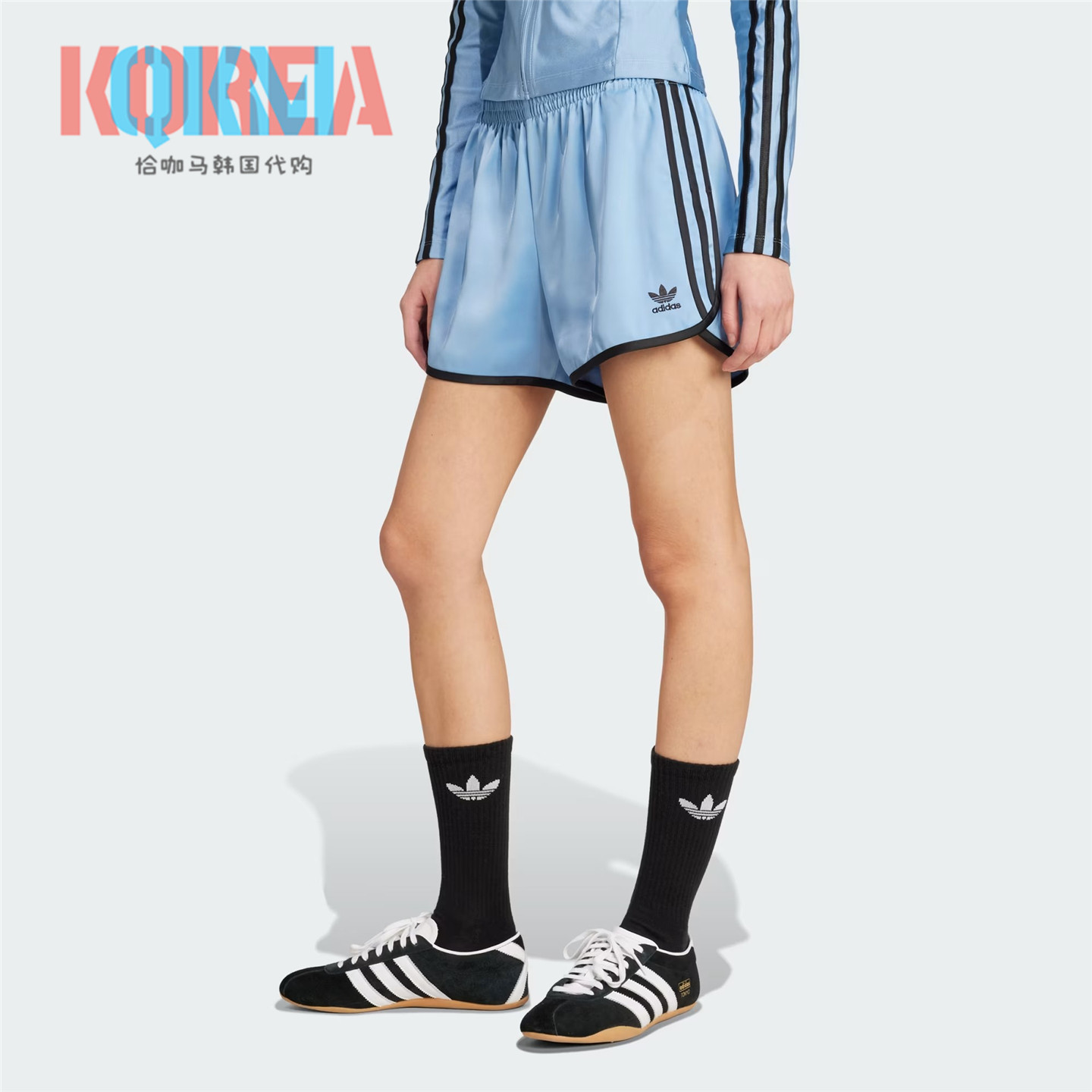 阿迪达斯女子复古休闲运动短裤