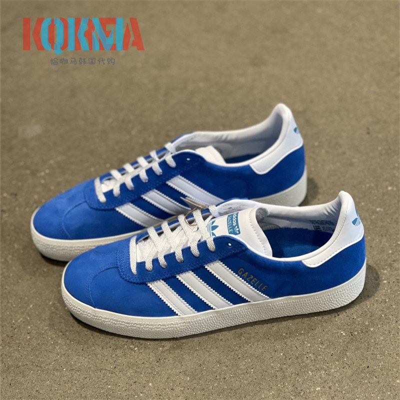 阿迪达斯Adidas三叶草Gazelle Adv男女休闲运动鞋克莱因蓝 FY0485