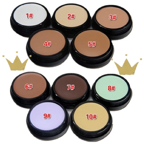 金冠牌影楼专柜控油妆久巨遮瑕高光阴影修容打底定妆粉底膏