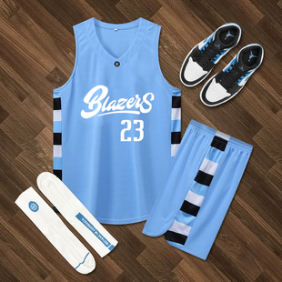篮球服套装男北卡蓝色运动球衣定制队服2025新款比赛服背心训练服