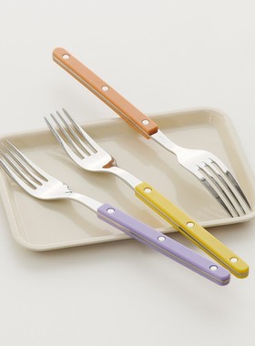 埃兰迪尔韩国Cher原单高颜值餐叉304不锈钢西餐具ins风家用叉子