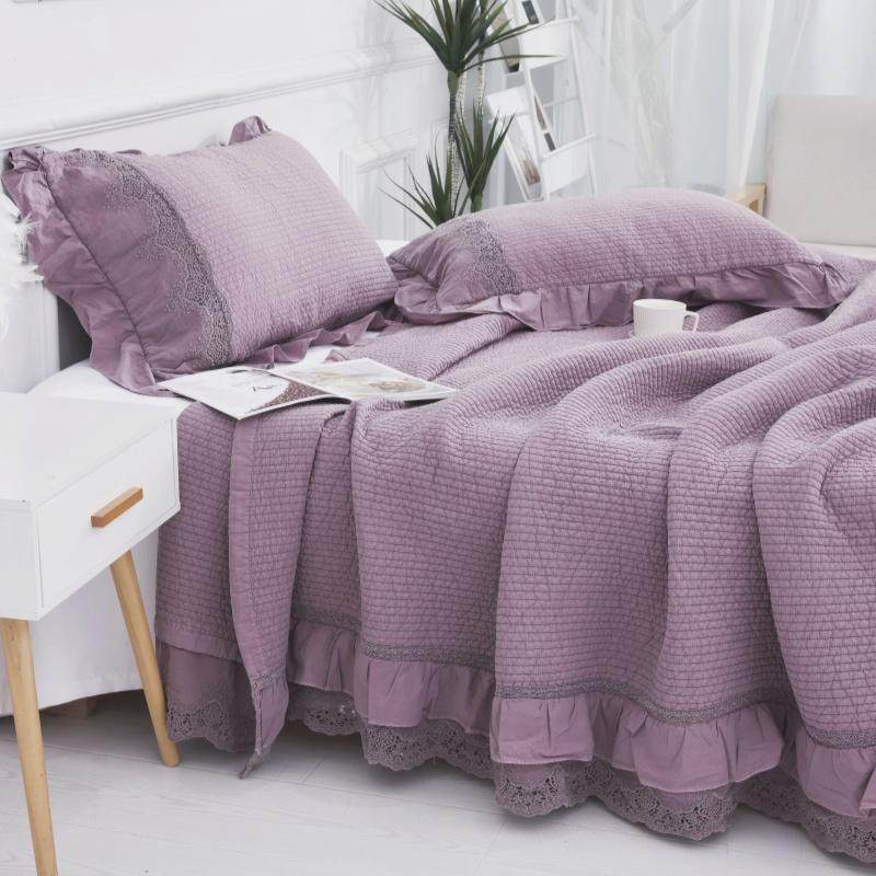 韩版2025新款床盖三件套高级感四季通用纯棉双面全棉绗缝床铺盖,床上用品,床盖,淘宝优惠券,粉丝福利购,淘宝优惠卷