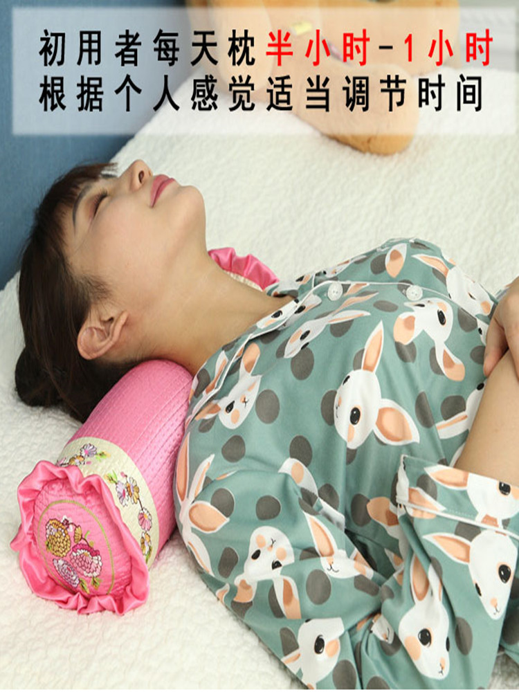 한방베개 한방계명내방광 경추보호용 특수 원통형 견인베개 특별 소비재 패키지 쿨링베개심