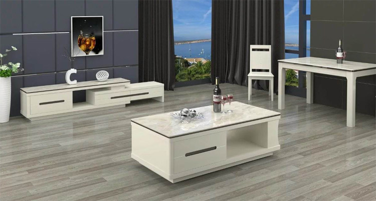 东金家私电视柜茶几组合1539钢化玻璃可伸缩客厅家具组合品牌1550