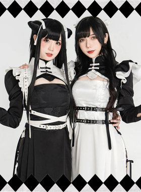 【现货】-PurpleThorn-紫色荆棘 坂内若双子旗袍玲珑女仆