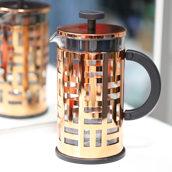 bodum复古金属镂空葡萄牙法压壶