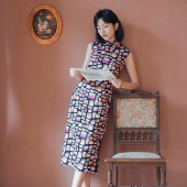 复古日常天丝棉旗袍 有省侧拉链 霞光里​ 春夏完全无袖 茉茉旗袍