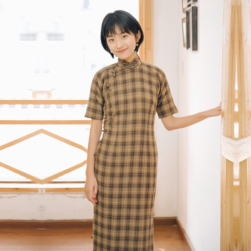 茉茉复古日常羊毛旗袍