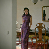 复古日常真丝红云纱老旗袍 全开襟盘扣中长款 紫砚 小连袖 茉茉新品