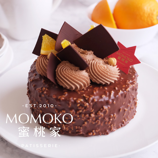 限5000张券momoko家巧克力橙堡黑森林蛋糕蜜桃