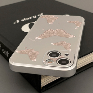 HERHER ◆ 玫瑰金属感蝴蝶四角星 ◆ Mobile Case