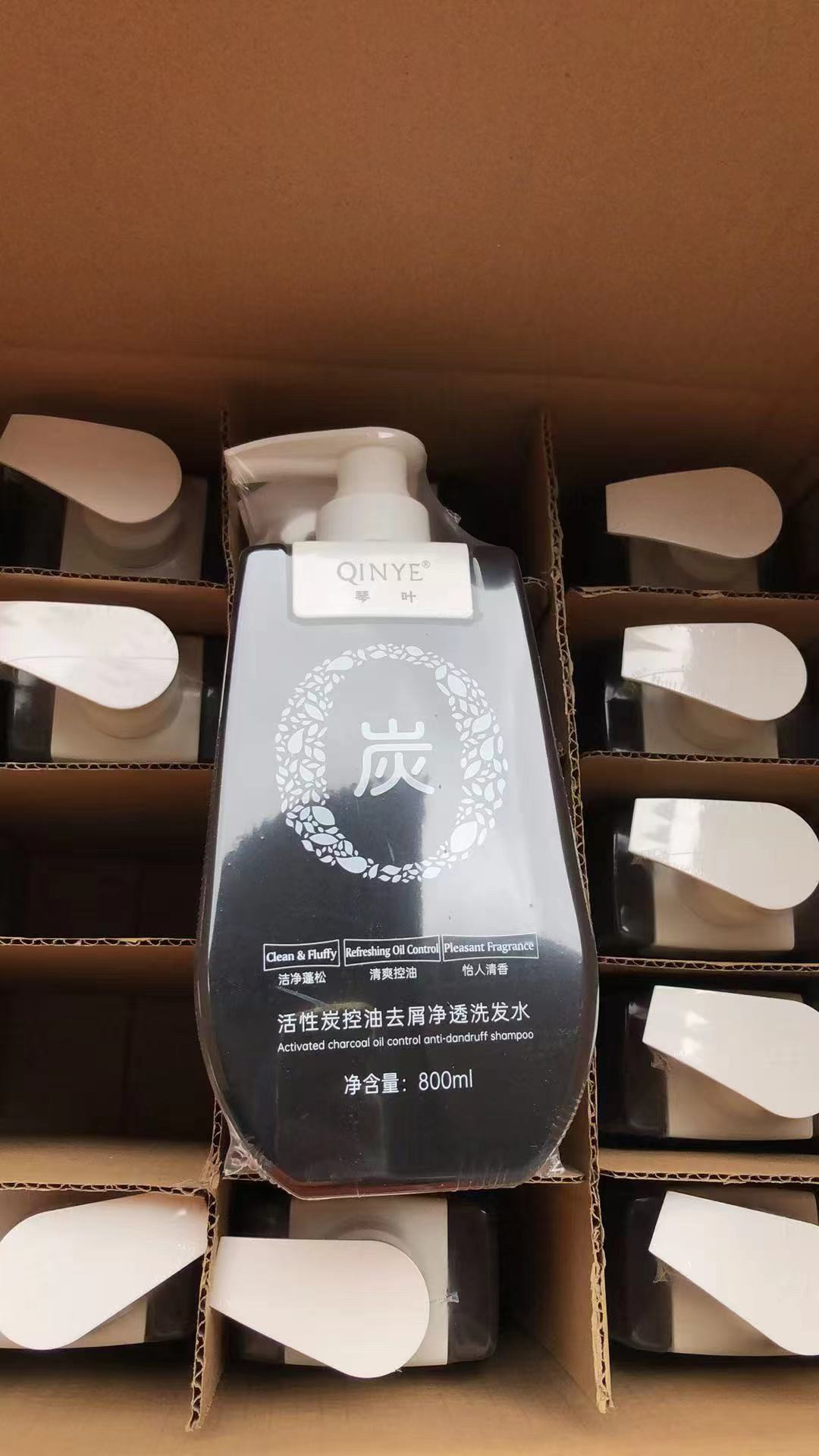 琴叶活性炭控油去屑净透洗发水清爽蓬松洁净清香洗头乳夏天去油