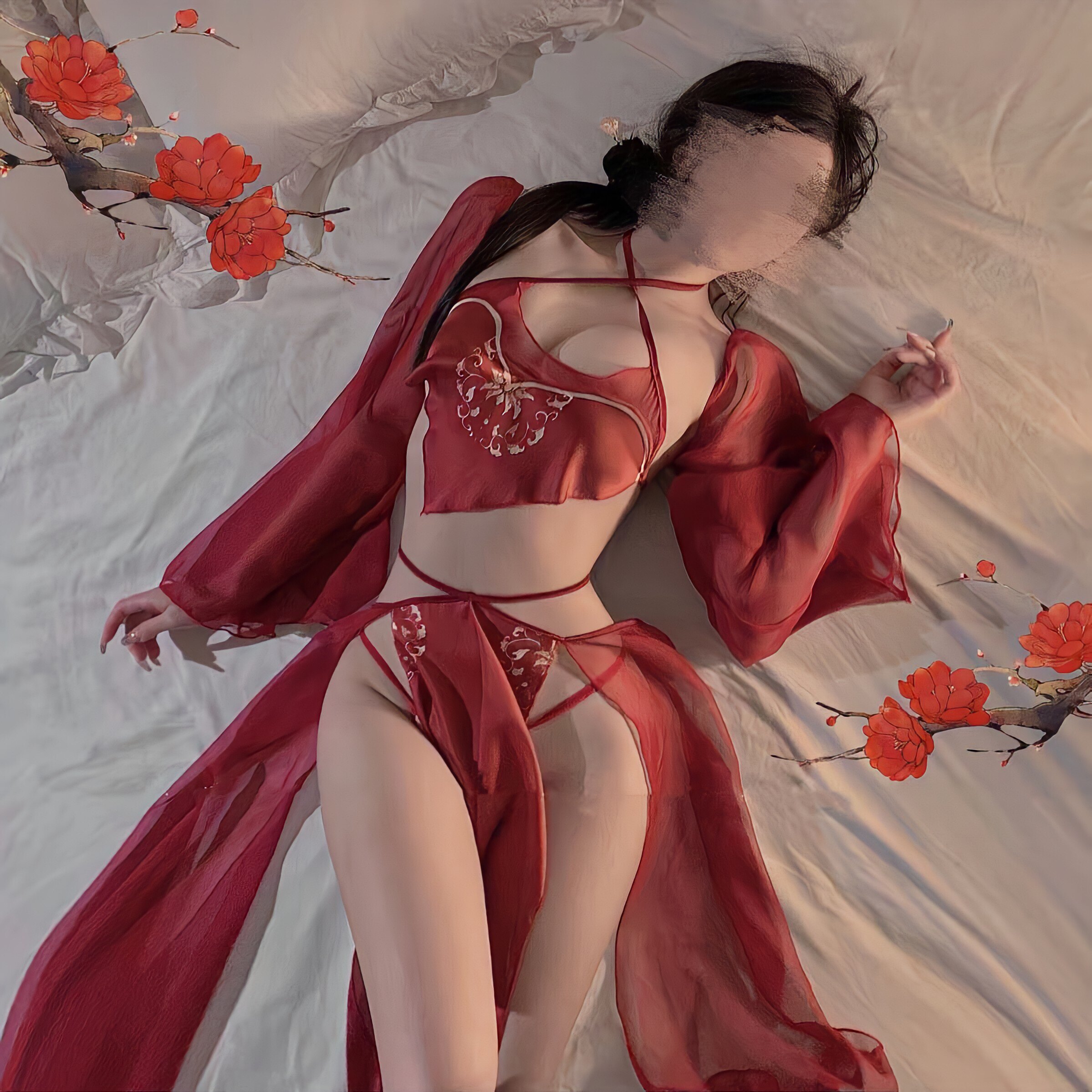 国潮古风吊带睡衣女汉服古代内衣侍寝服性感肚兜异域风情舞姬睡裙