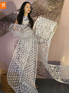 百界婚庆道具铁艺吊顶装饰婚礼现场布置舞台背景挂件自由曲线造型