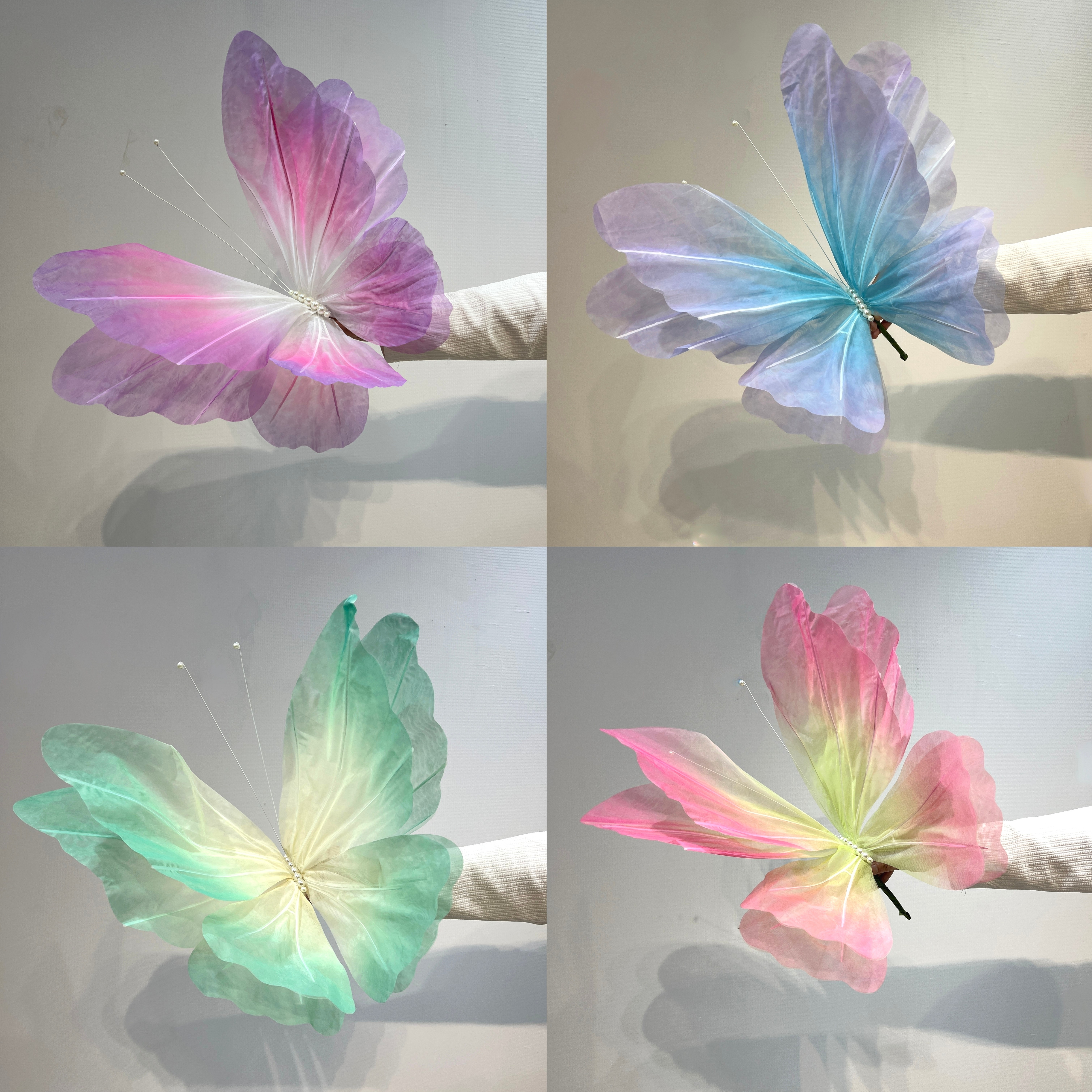 百界婚礼美陈节日布置蝴蝶道具图片